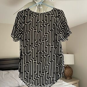 Black and White H&M Women's Top